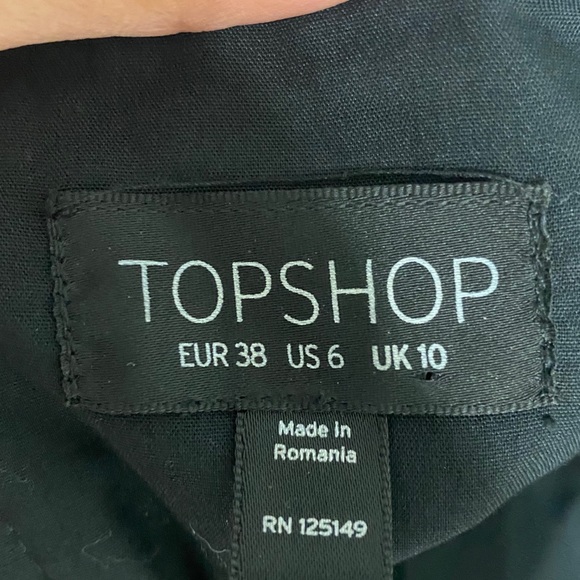 TOPSHOP black crop tube top . - Picture 3 of 3